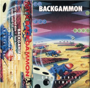 Continental Software Backgammon Label