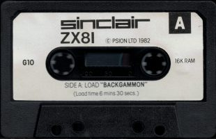 Psion Sinclair ZX81 Backgammon Cassette Side A